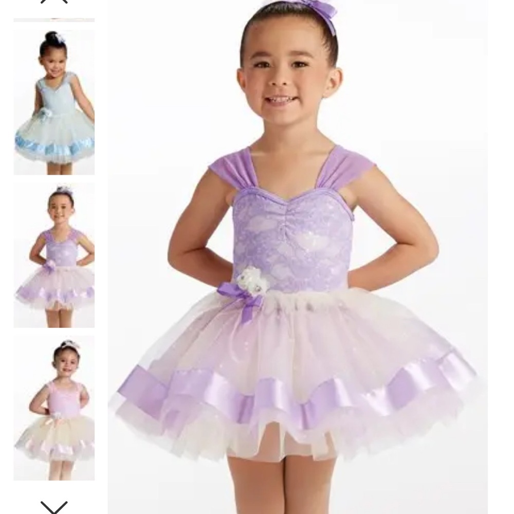 Weissman Lavender and White Dance Costume
